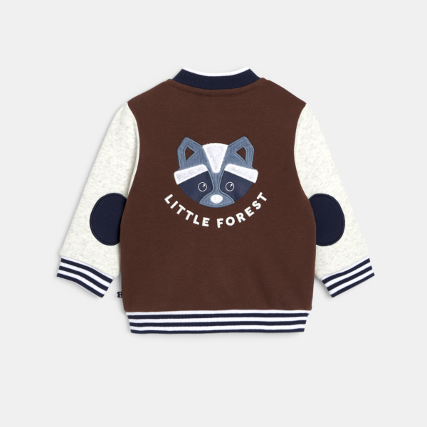 جاكيت طراز تيدي، باللون البني، للفتيان الصغار